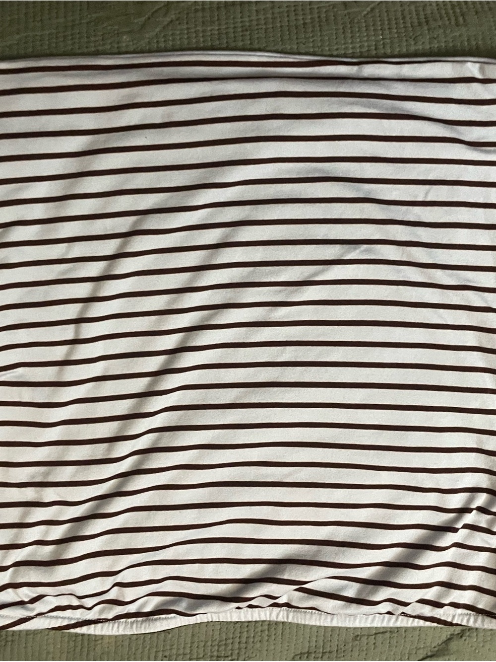 Striped Light Blue and Brown Knit Top
